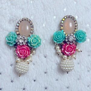 Hand made long earrings